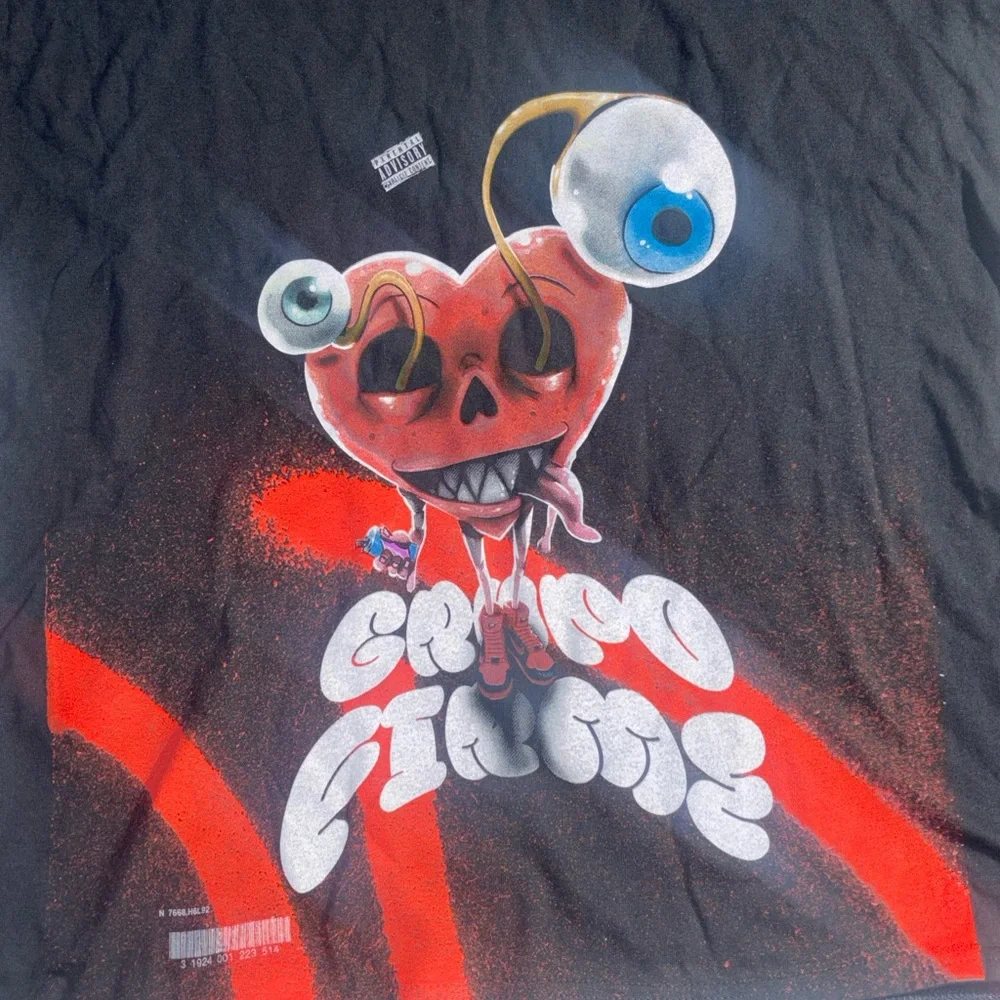 Grupo Firme 2024 La Última Peda Tour Shirt XL Graffiti Heart Official VIP Merch!